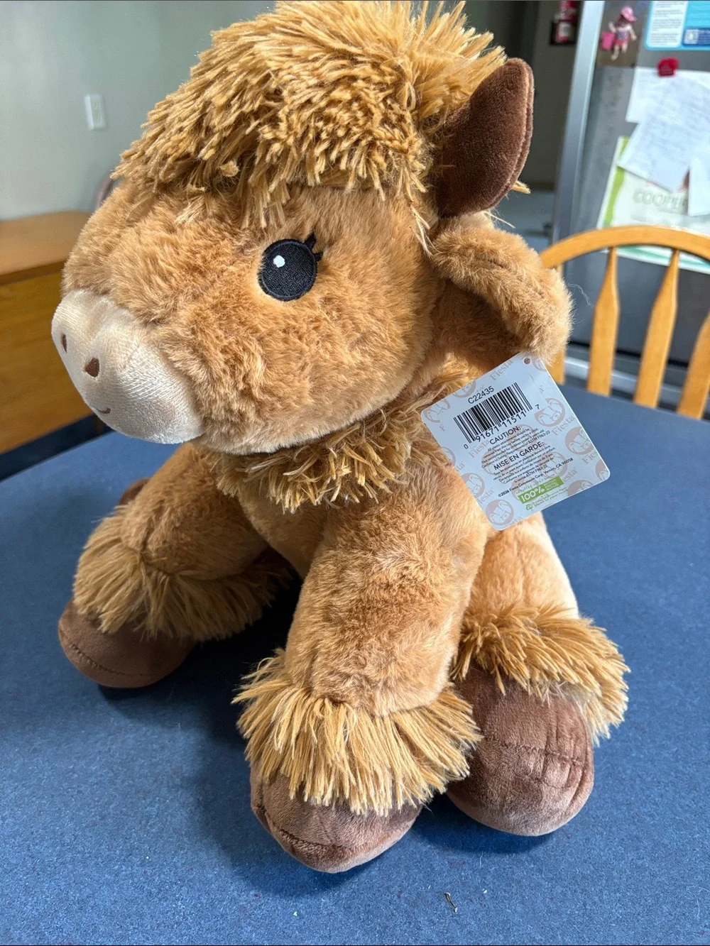 Fiesta Plush Highland Cow in Brown and Tan